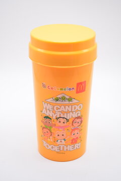 Mcdonalds cocomelon orange plastic cup happy meal in Manila, Philippines