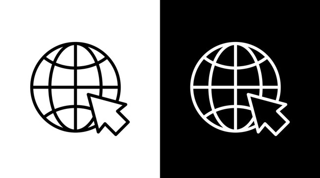 Website  White Icon Set Design