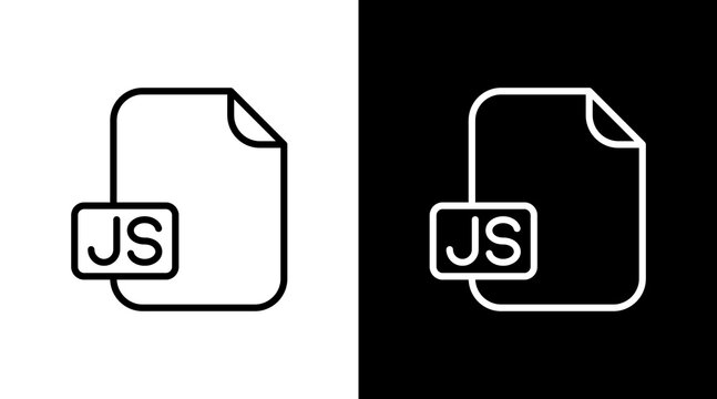 Javascript  White Icon Set Design