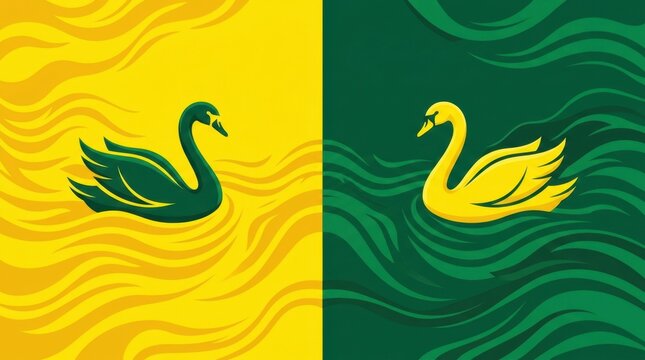 Minimal Swan Logo Set