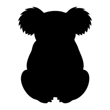Koala vector silhouette