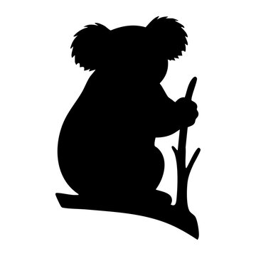 Koala vector silhouette