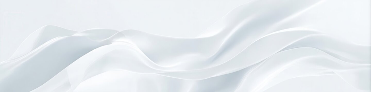 Elegant White Fabric Waves Abstract Background Design