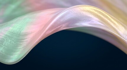 Obraz premium Abstract iridescent silk fabric background. Soft flowing satin waves with pastel colors.