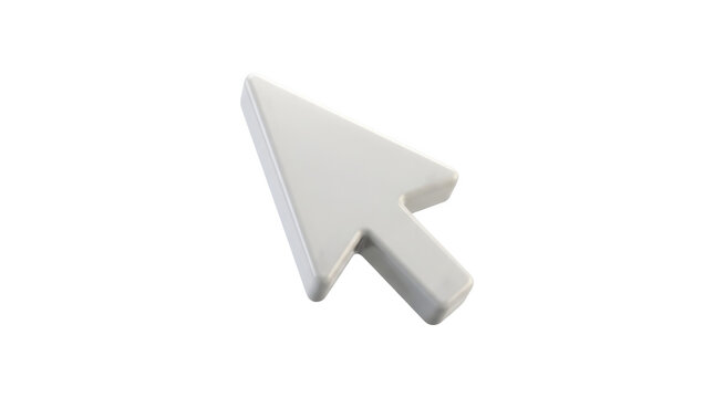White computer mouse cursor arrow icon