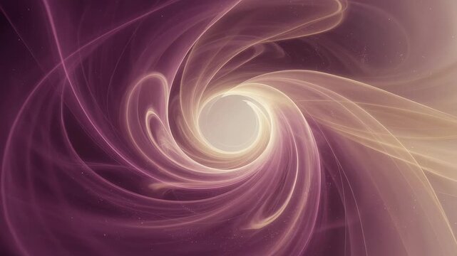 Abstract flowing light ribbons in purple and ivory on a gradient background, expressing energy, motion, elegance, and harmony