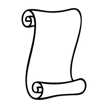 Parchment scroll with curled edges