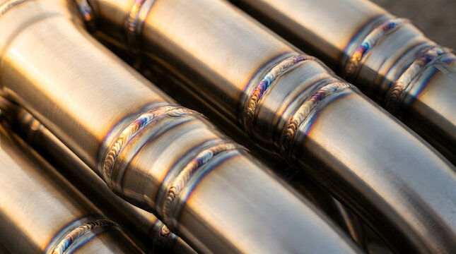 High-Performance Custom Stainless Steel Exhaust Manifold Piping with Precision TIG Welds