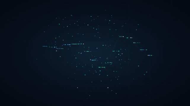 Digital Data Points and Grids Abstract Background