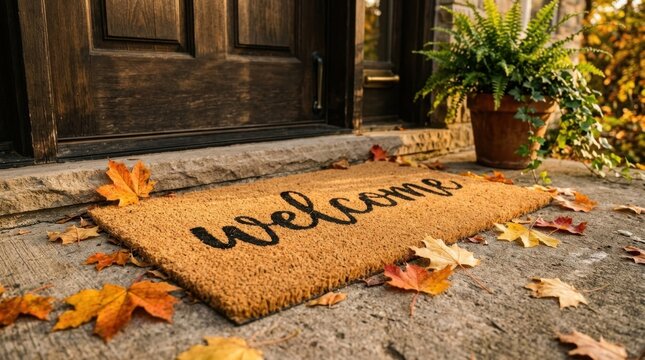 Welcome Autumn Door Mat