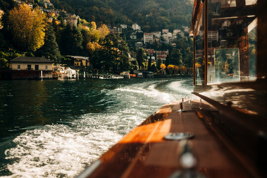 Boat Wake on Lake Como