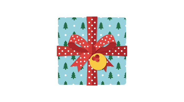 Christmas Gift Box Vector Illustration