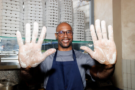Floury hands
