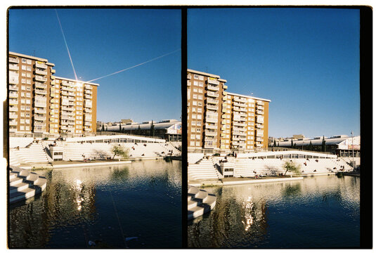 Diptych: Spain Industrial Park Barcelona Sants