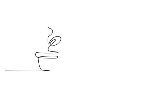 Continuous line drawing of money tree in pot, minimalist dollar sign plant vector, financial growth and investment concept illustration 4k video
