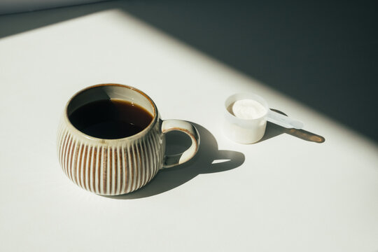 Coffee with Collagen Supplement
