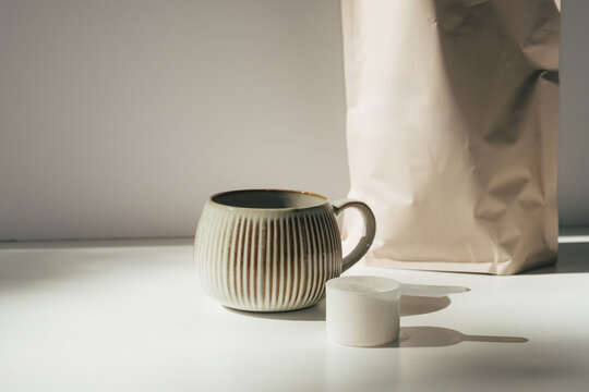 Coffee and Collagen Powder Supplement 
