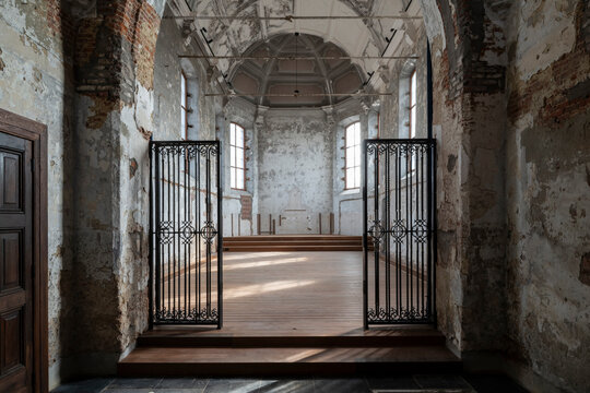 fence in church
