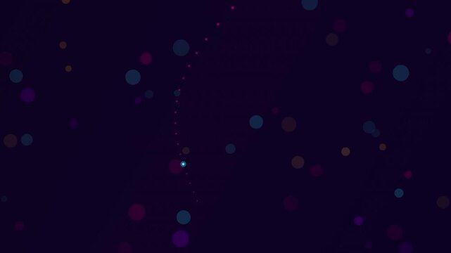 Cosmic dots animation footage 4k ultra hd seamless loop video background space particle motion