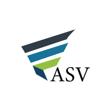 ASV letter logo design on white background. Creative  modern ASV letter logo design. Vector design.