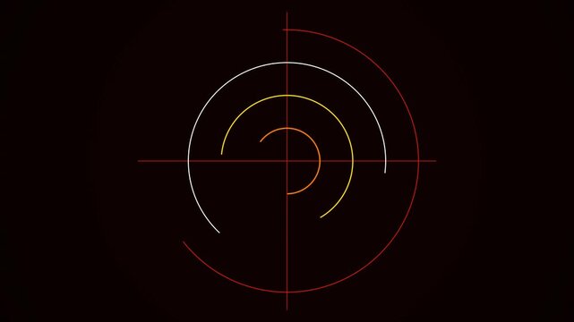 Dynamic spiral target video clip seamless loop 4k ultra hd motion footage