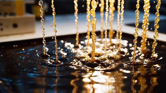 Ferrofluid Electrodes: Bubble Chains in Magnetic Dance