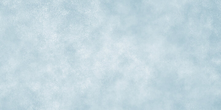 Light sky blue sponge painted texture background with subtle frosty noise. Soft baby blue chalky plaster texture layout. 