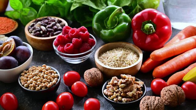 Foods products improving digestive health. Constipation relief food.