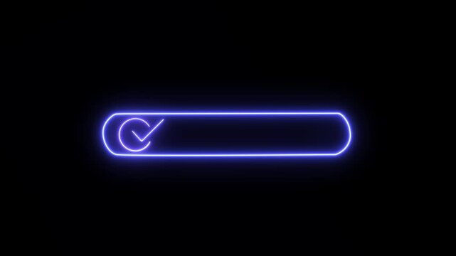 neon  verified button on black background, representing a digital interface for granting permission or access. Quantum verified concept. Digital system security alert 4K video.