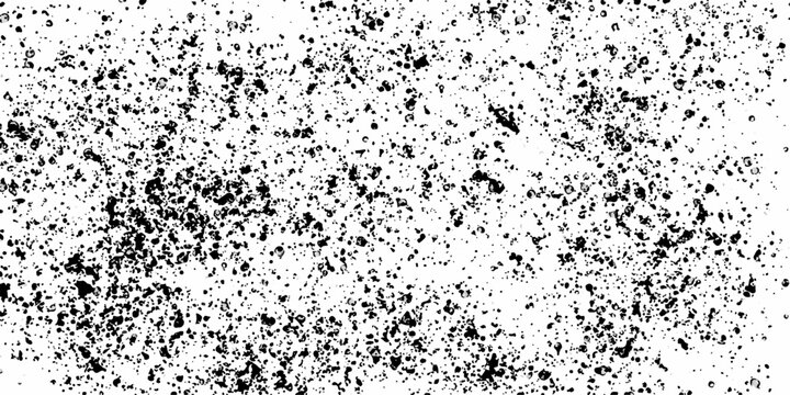 Scratched Grunge Urban Background Texture Vector. A grainy texture with a weathered and worn appearance, perfect for rustic-inspired designs and overlays. Black Grainy Texture Isolated On White Backgr