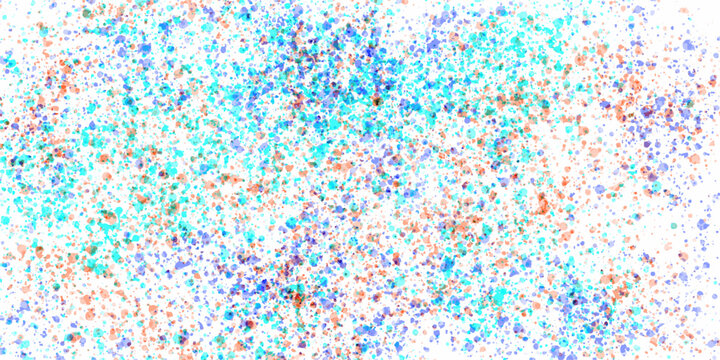 Holiday illustration with flying colorful particles of paper from cracker on white background. Falling Texture. Party Design. Colorful confetti pattern with small diamond shapes on white background.