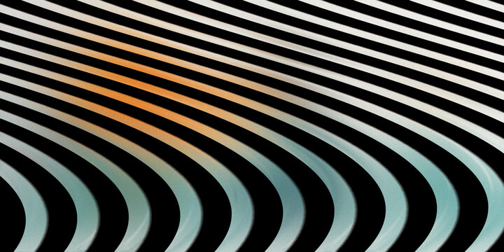 Abstract 3d background with curved monochrome lines and gradient highlights.