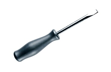 Fototapeta premium Metal pick tool with ergonomic handle. Precision hook for automotive and mechanical repair.