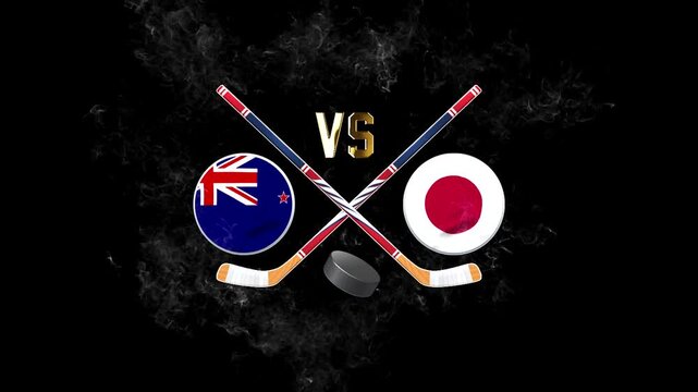 International Ice Hockey Match Between Australia and Japan Sports Illustration