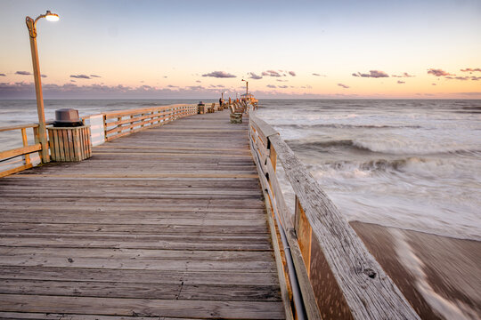 Oceanana pier on Atlantic beach