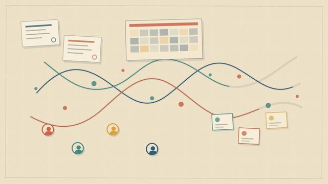 Tactile remote work team collaboration with shared task boards