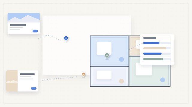 Real estate property technology with connected listings and floor planning