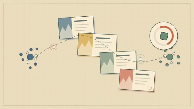 Hand drawn creator economy social publishing with editorial workflow notes