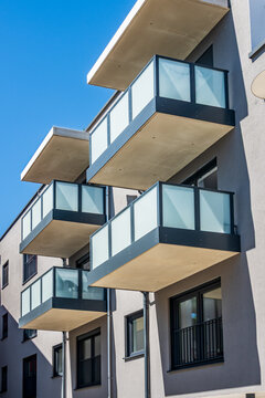 part of a typical apartment house in austria