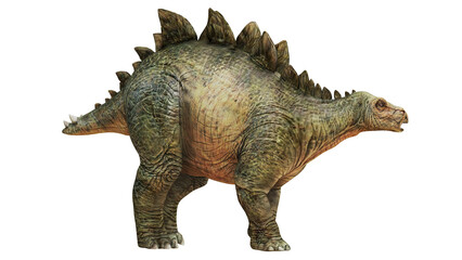 Realistic 3D rendering of a Stegosaurus dinosaur. © Ilie