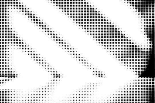 Abstract Halftone Pattern with Geometric Shapes