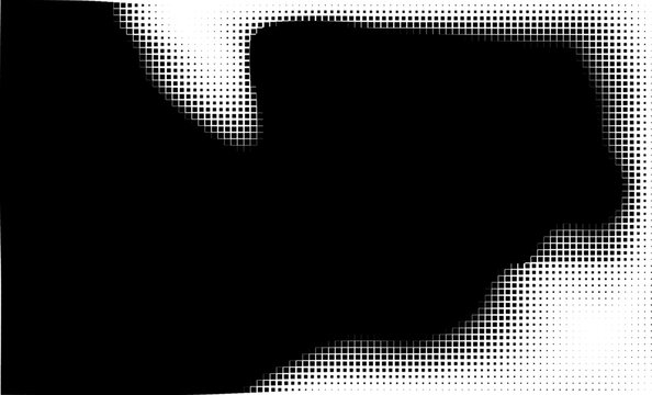 Abstract Halftone Pattern with Geometric Shapes