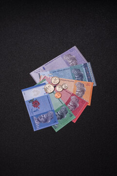 Malaysian ringgit banknotes as a tool for trade and financial transactions. The Malaysian ringgit
