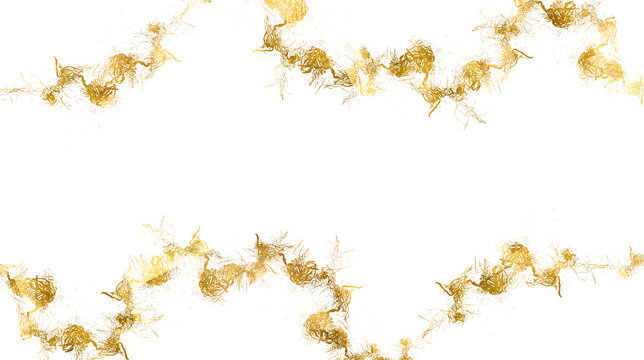 Sparkling dust particles. Background with glowing golden particles. Old gold texture. Gold line, Gold wave. Old gold texture. Wedding invitation, certificate, poster and border on isolated PNG. 
