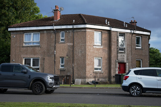 Council housing in poor area of Glasgow