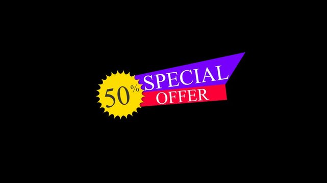 Sale, discount and offer labels with alpha channel. 