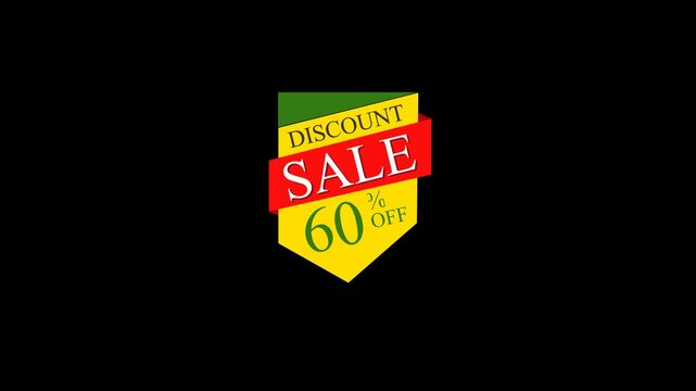 Sale, discount and offer labels with alpha channel. 