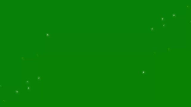 glittering star magic shimmer, Twinkling glitter stars line animation, with white cartoon blinking, stars shining glitter motion tine, shining line motion overlay on green screen. 4k