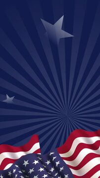 Independence day story animated background. 9:16