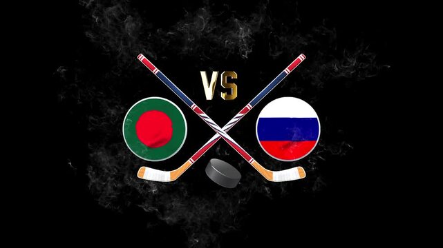 Bangladesh Russia Hockey Competition Graphic Design
